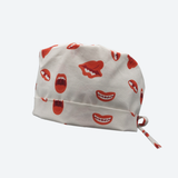 Happy Smiles - Anpassbare OP Haube - OP Haube aus Stoff - Gluecksbringer
