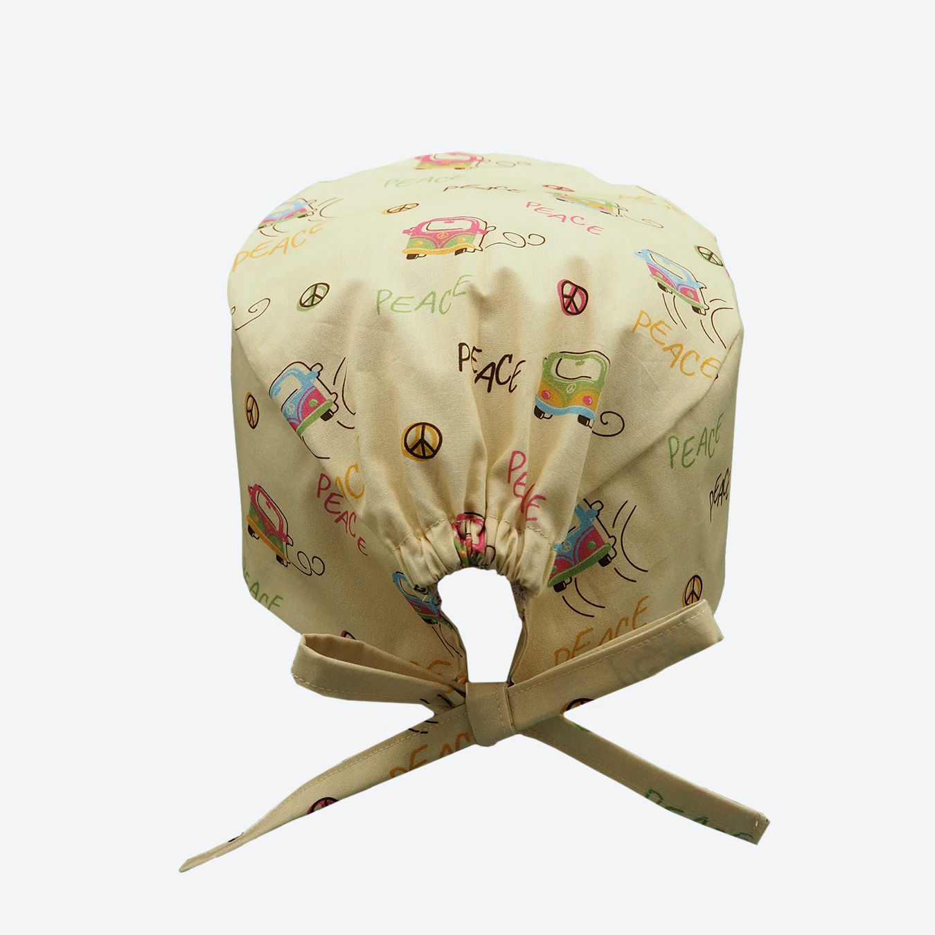 Van-tastic Peace - Bandana OP Haube - OP Haube aus Stoff - Gluecksbringer