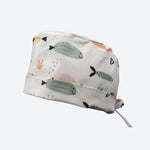Happy Fish - Anpassbare OP Haube - OP Haube aus Stoff - Gluecksbringer