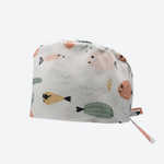 Happy Fish - Bandana OP Haube - OP Haube aus Stoff - Gluecksbringer
