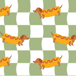 Hot Dogs - Bandana OP Haube - OP Haube aus Stoff - Gluecksbringer