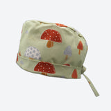 Mushroom Meadow - Anpassbare OP Haube - OP Haube aus Stoff - Gluecksbringer