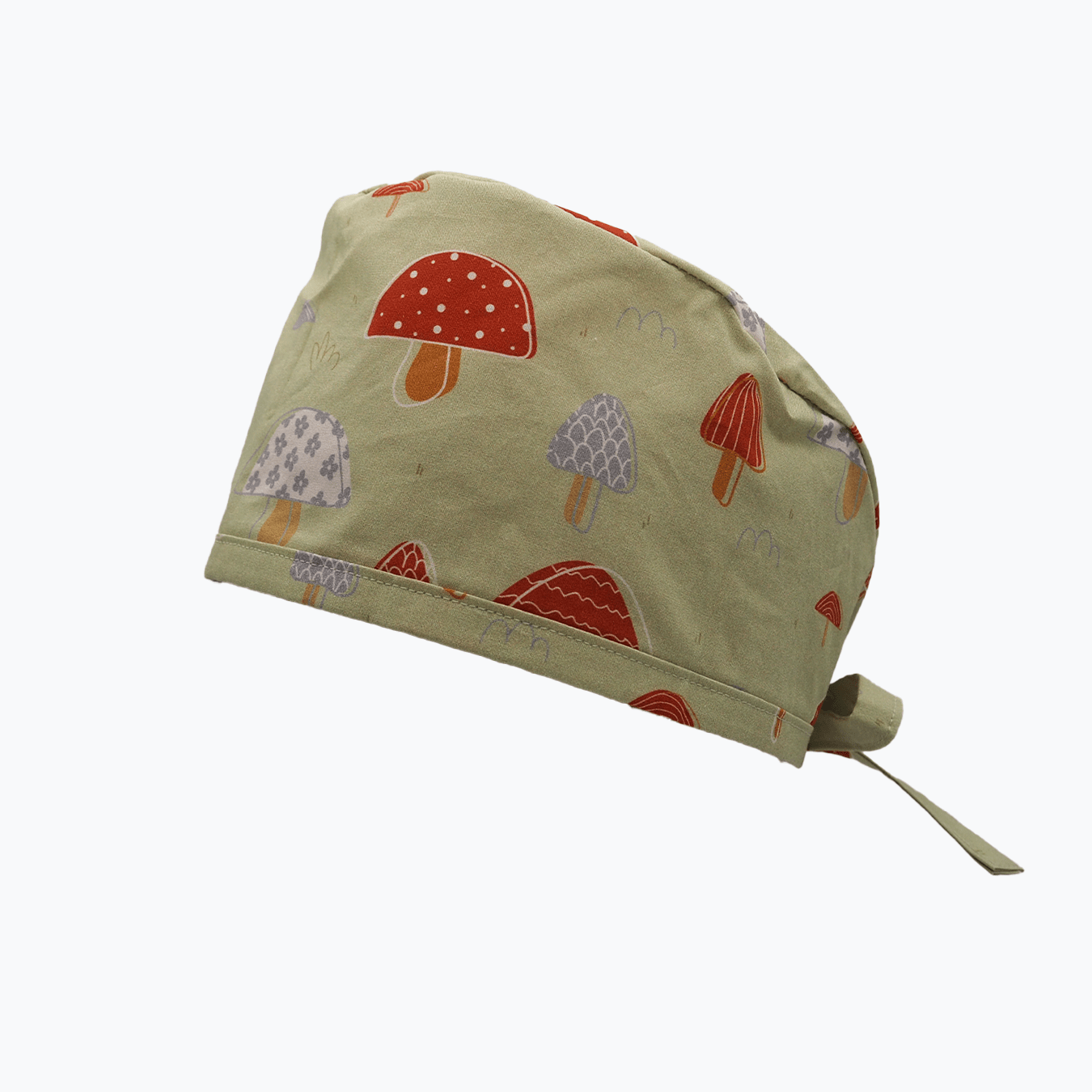 Mushroom Meadow - Bandana OP Haube - OP Haube aus Stoff - Gluecksbringer