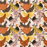 Wild Chickens - Comfort OP Haube - OP Haube aus Stoff - Gluecksbringer